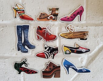 Vintage Shoe Magnets