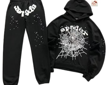 Survêtement noir OG Web Spider - Pantalon de survêtement à capuche unisexe