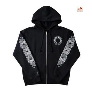 Chrome hearts zip up hoodie black - Etsy 日本
