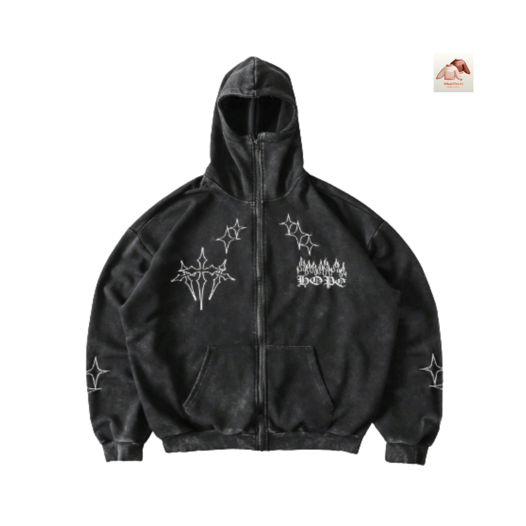 Cross Zip up Black - Etsy
