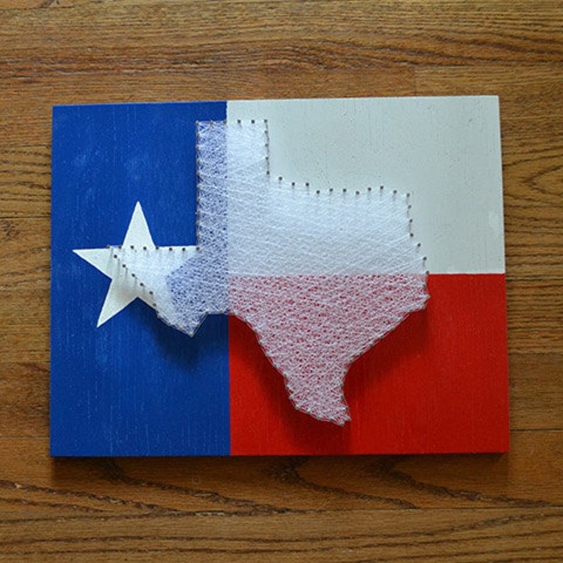 Texas Nail And String Art