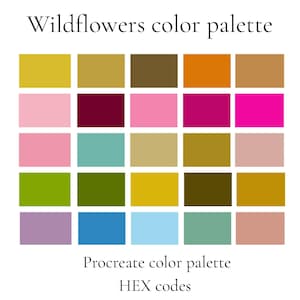 Wild Nature Essence – 35 Color Digital Palette Collection, 25 PNG Swatches + 25 HEX Codes in 5 ZIP Folders, Instant Download