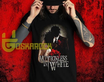 Motionless in White T Shirt 'When Love Met Destruction', Retro Heavy Metal Band Merch Shirt, Music Unisex T-Shirt