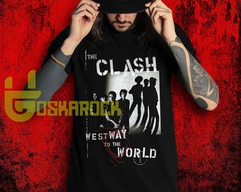 Koszulka zespołu The Clash, koszulka koncertowa z albumem, koszulka z prezentem dla fana klasycznego punk rocka