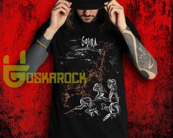 Gojira Eiffel Falls T Shirt, 90s Retro Heavy Metal Band Shirt, Music Unisex T-Shirt