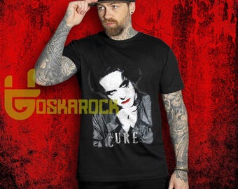 Maglietta The Cure Robert Smith, maglietta con merchandising di una band rock retrò, maglietta unisex musicale