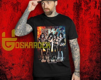 KISS Tee Heavy Metal T-SHIRT *sonic Boom* Over Europe Hard Rock