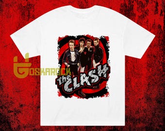 Koszulka zespołu The Clash Band, koszulka koncertowa z albumu London Calling, koszulka z prezentem dla fana klasycznego punk rocka