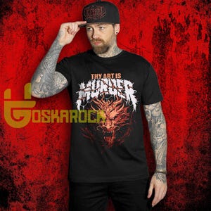 Thy Art Is Murder Band T Shirt, Deathcore Band Tee, Extreme Metal Graphic T-Shirt, Heavy Dark Music Shirt, Unisex Band Merch