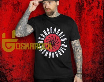 Koszulka Soundgarden – koszulka inspirowana grafiką retro, koszulka zespołu rockowego grunge z lat 90., koszulka unisex z muzyką