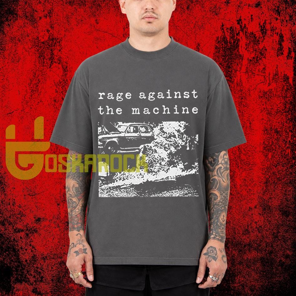 Rage Against Machine Self Immolation Comfort Colors T-shirt – 90s