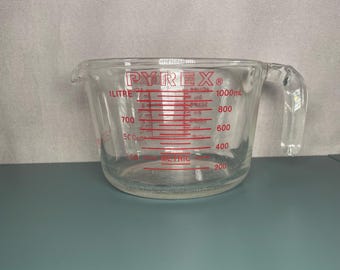 パイレックス 4カップ計量カップ 青文字 - Etsy 日本