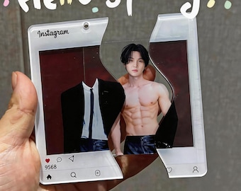 BTS akrylglidande foto – Suga - Min Yoon-gi - Hidden Body-effekt, Kpop-present, unik displaydekor