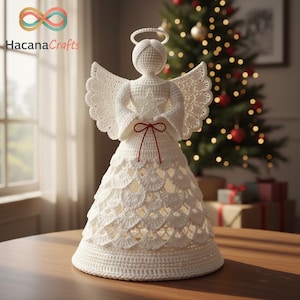 Gloriana Weihnachtsengel Häkelanleitung, Weihnachtsengel Amigurumi, Häkelspitze Dekor, Feiertage Häkelanleitung, PDF Muster