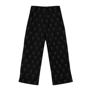 Goth Monster Print Pajama Pants, Dark Grunge Sleepwear image 2