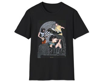Le Tigre Rock Band Photo Unisex T-Shirt | Retro Concert Graphic Tee, Dark Aesthetics, Goth, Punk, Metal Head, Vintage Indie Rock Apparel