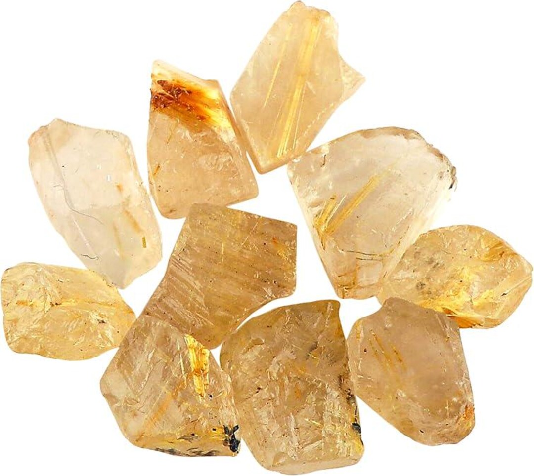 Quartz Rutile Rough 10 Pieces Natural Hair Quartz Rough Golden Rutile Quartz 10-15 MM - Etsy