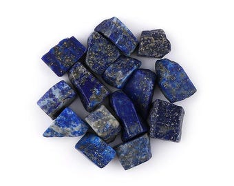 天然ラピスラズリ原石50個：穴あけ加工なしの宝石（6～8mm） - Etsy 日本