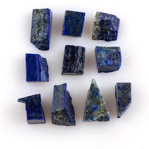 天然ラピスラズリ原石50個：穴あけ加工なしの宝石（6～8mm） - Etsy 日本