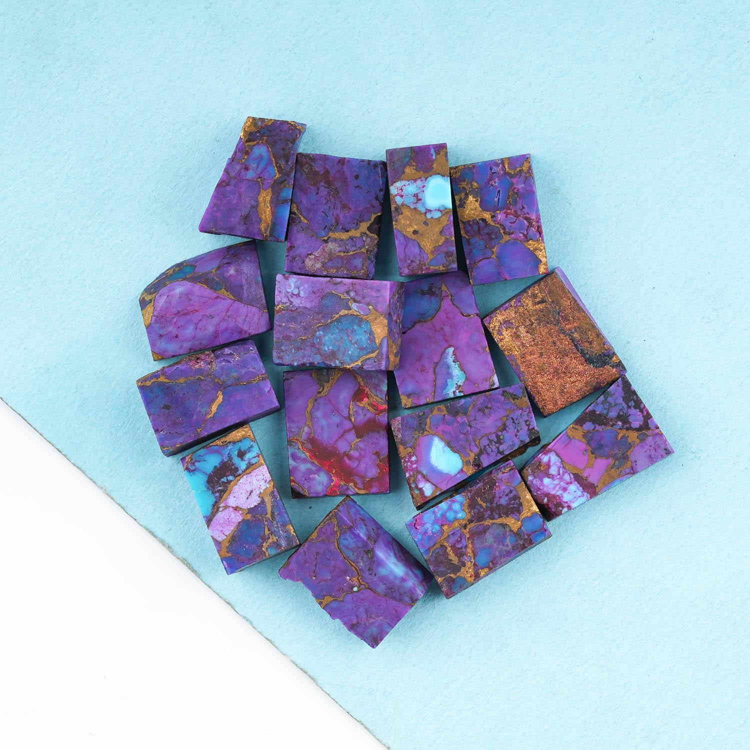 Natural Purple Copper Turquoise Rough Diy Craft 12-14 MM 10 Pieces - Etsy