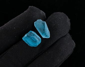 天然スイスブルートパーズ原石：ジュエリー用原石（7～10mm）/TPZ002