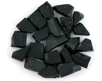 100 Karat Natürlicher Schwarzer Onyx Edelstein Rough 8-15 MM