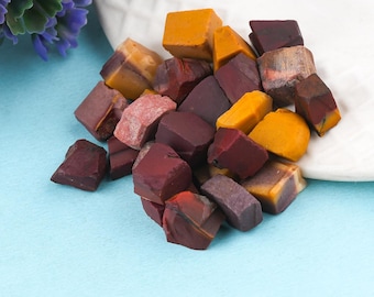 Natural Mookaite Jasper Raw Untouched Crystal Rough 8-10 MM 25 Pieces Lot