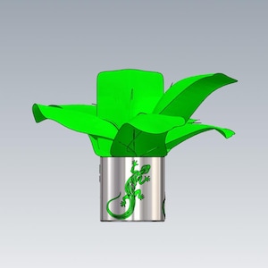 Gecko Planter STL, Suckulentbladskruka, Skrivbordsorganisatör (Digital Nedladdning)