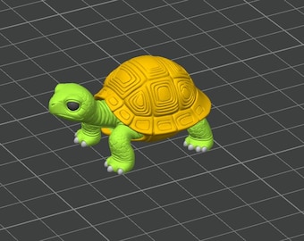 Cute Turtle 3D Model FOR 3D PRINTING – STL & 3MF Files