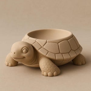 Sköldpadda tvålhållare STL – 3D-utskrivet djur badrumsdekorationsbricka (digital nedladdning)