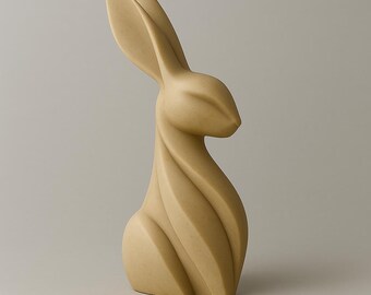 ミニマリストのウサギの彫刻 – 3Dプリント用STLファイル
