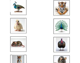 Une las crías de animales con sus padres (Hoja de trabajo) | Familias de animales (Imprimible) | Actividad científica preescolar | PDF para aprendizaje en casa