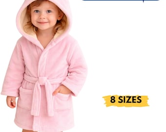 Naaipatroon babyfleece badjas | Badjas beren met capuchon (pdf-patroon)