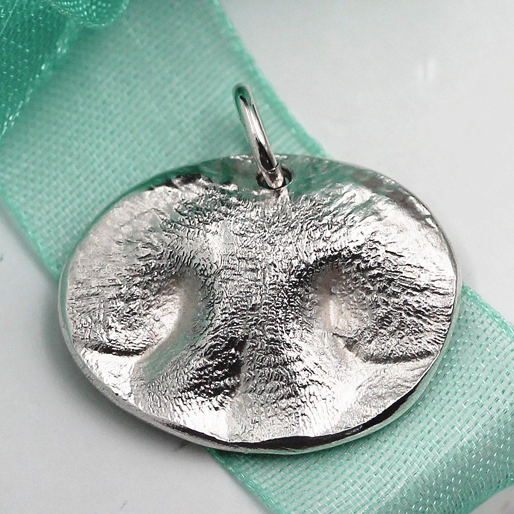 Dog Nose Pendant LARGE Charm Custom made Pet keepsake of pure Etsy