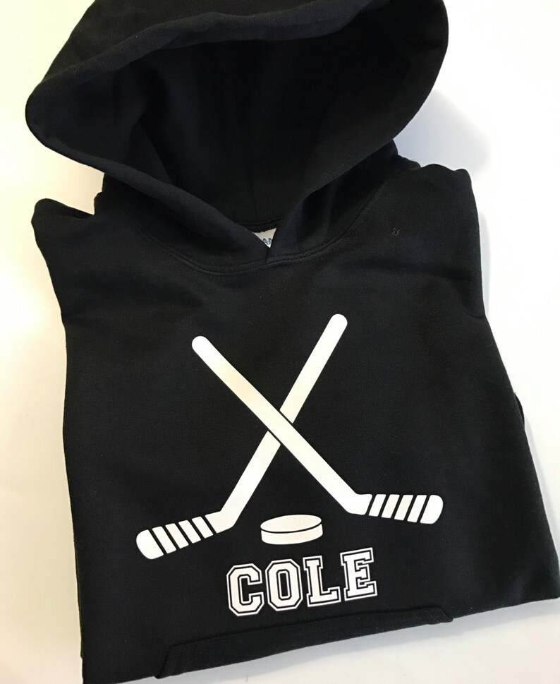 Personalized Hockey Youth Hoodie Etsy