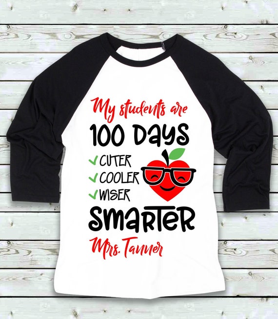 100 days of school t shirt ideas for teachers