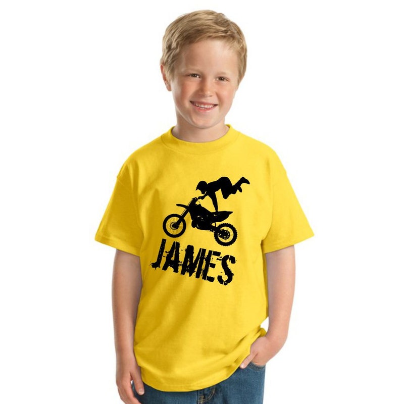 Dirt Bike Youth Shirt or Bodysuit With Personalized Name Etsy