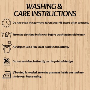 Washing & Care Instructions