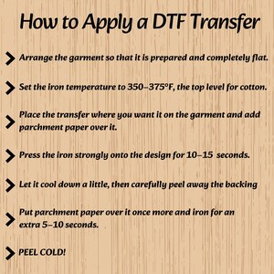 How to Apply a DTF Transfer
