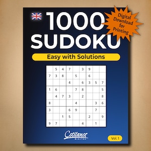 1000 Sudoku - Enkelt med lösningar (digital nedladdning)