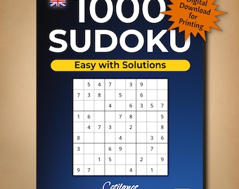 1000 Sudoku - Easy with Solutions (digital Download)