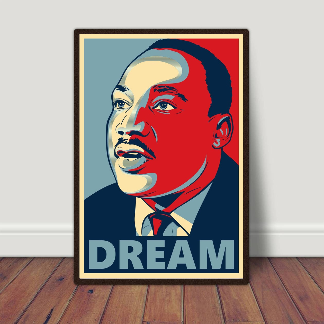 Martin Luther King Jr Poster Dream Decor Black History Wall Art sold by