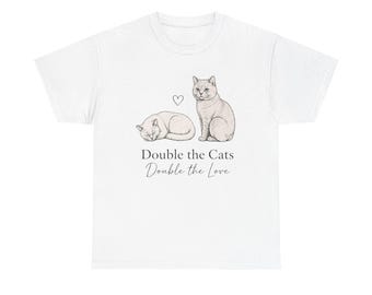 Katter "Dubbelt så många katter" T-shirt