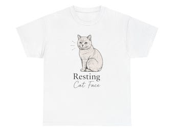 Sittande katt "Vilande kattansikte" T-shirt