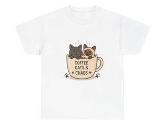 Kaffekatter och kaos T-shirt