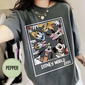 Vintage Disneyworld 2026 Comfort Colors Shirt, Retro WDW Family Tee, Disneyworld Matching Shirt, Disney Vacation Tee, Mickey And Friends Tee image 2
