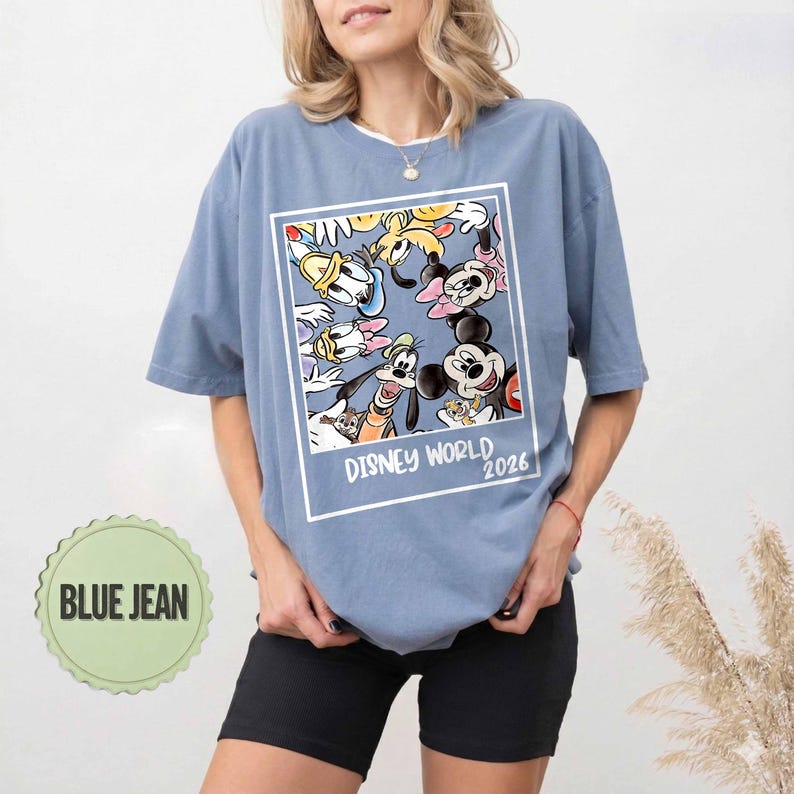Vintage Disneyworld 2026 Comfort Colors Shirt, Retro WDW Family Tee, Disneyworld Matching Shirt, Disney Vacation Tee, Mickey And Friends Tee image 8