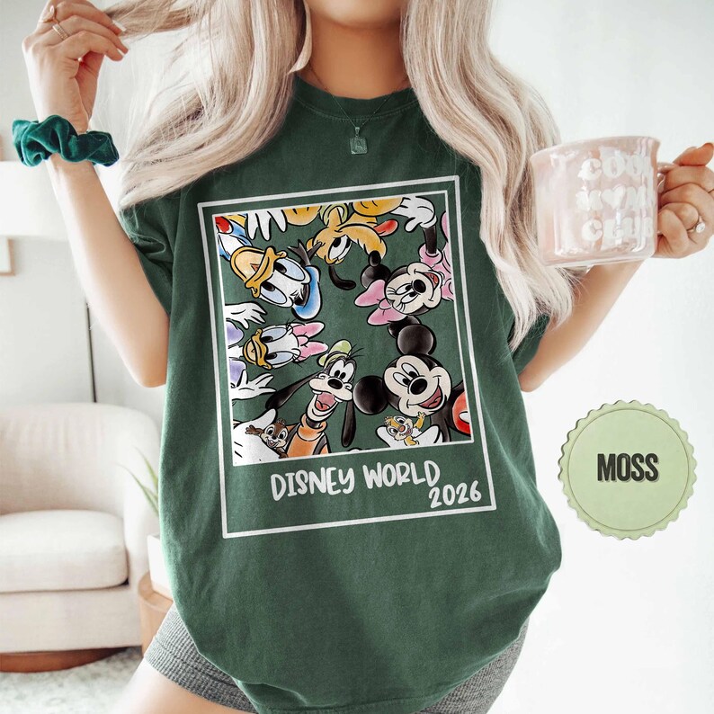 Vintage Disneyworld 2026 Comfort Colors Shirt, Retro WDW Family Tee, Disneyworld Matching Shirt, Disney Vacation Tee, Mickey And Friends Tee image 5