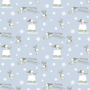 Classic Snoopy Christmas Fabric Happy Holidays Cotton Be Merry & Bright