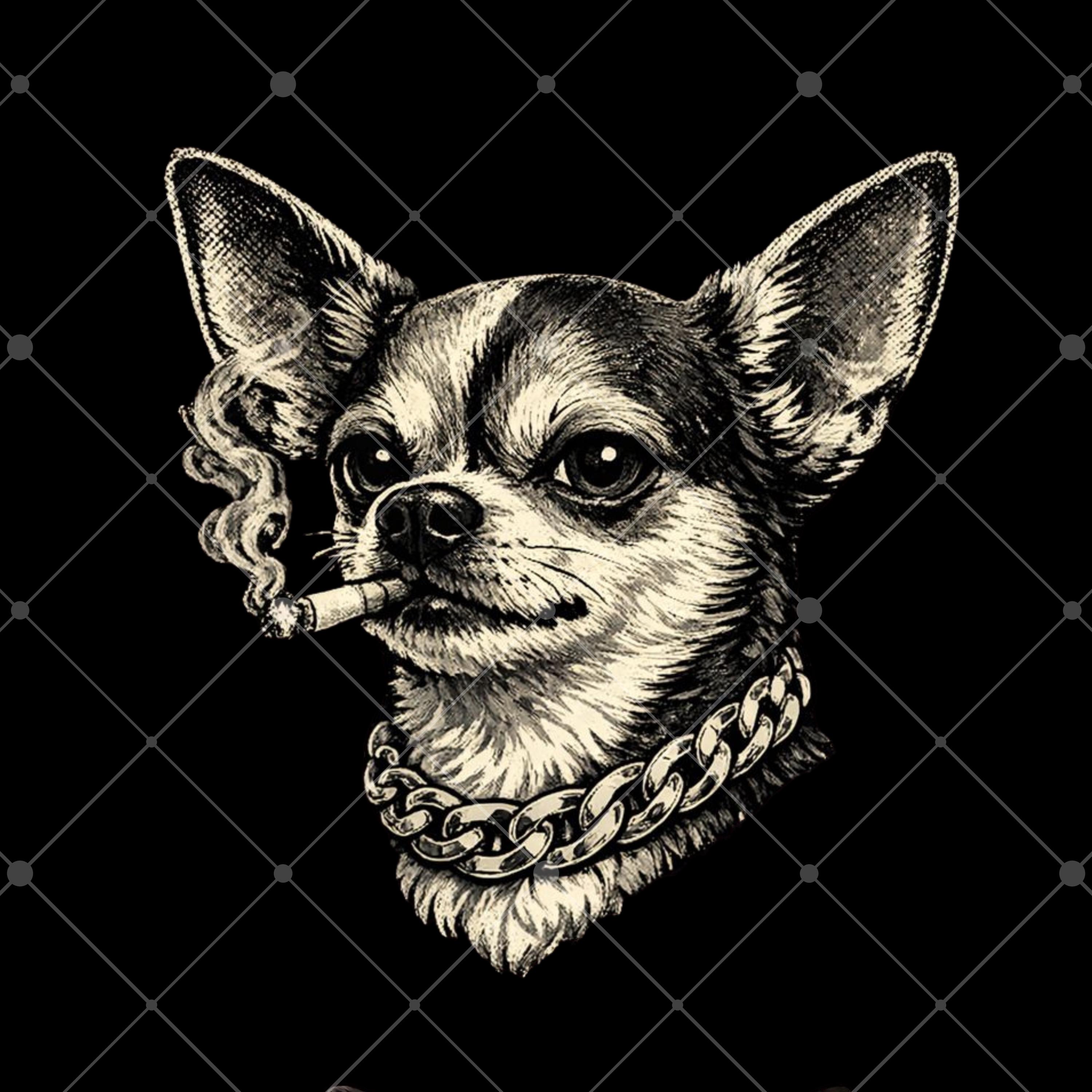 chihuahua smoking a cigarette Chihuahua Smoking